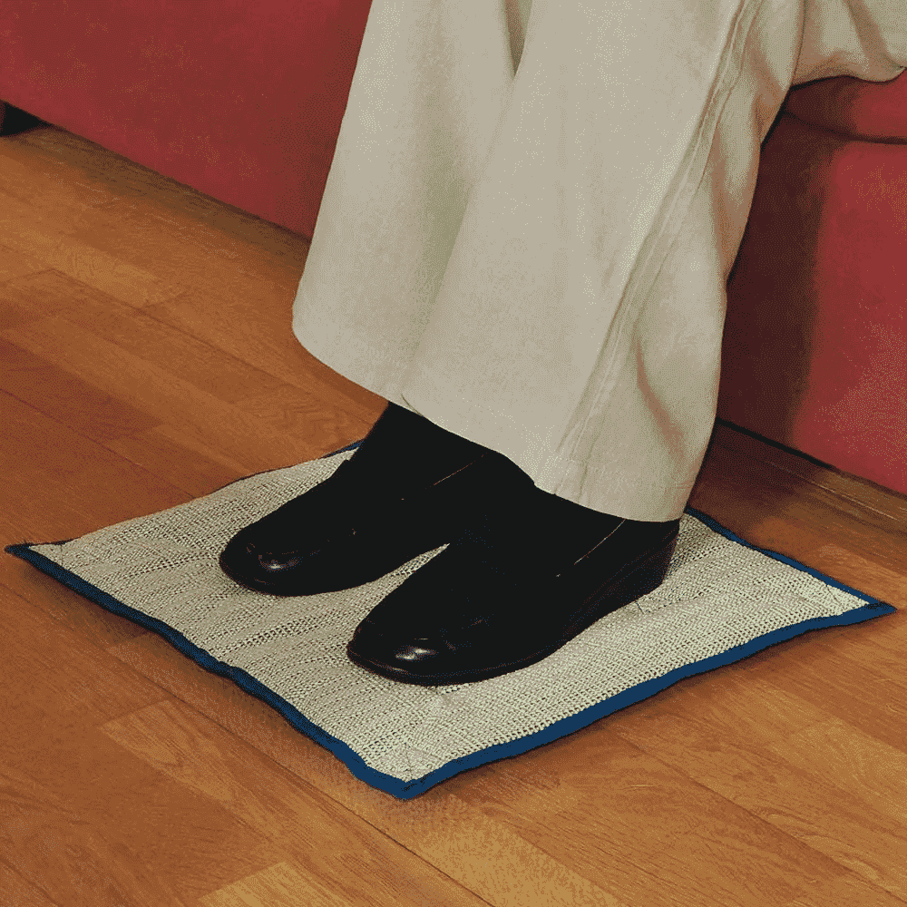 textured cushioned non slip floor mat lifestyle