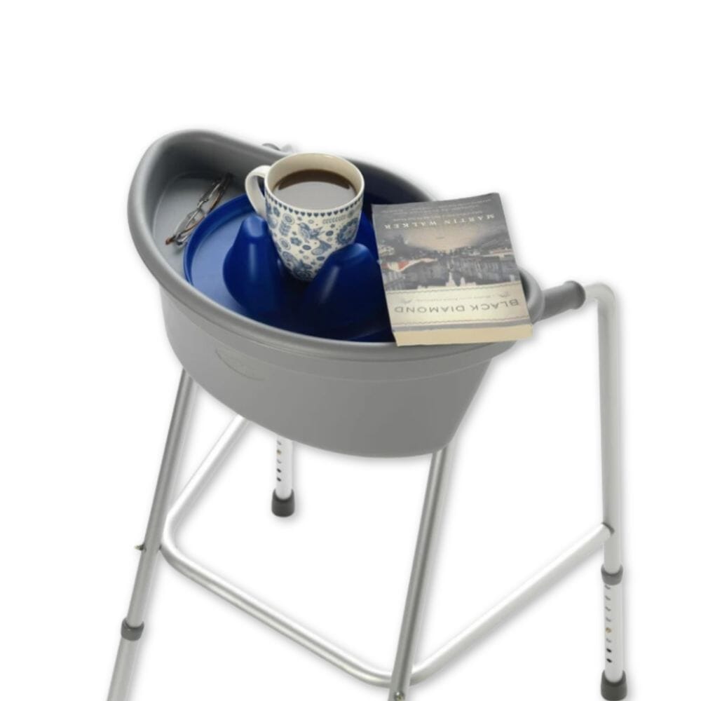 the buckingham walking frame caddy close up