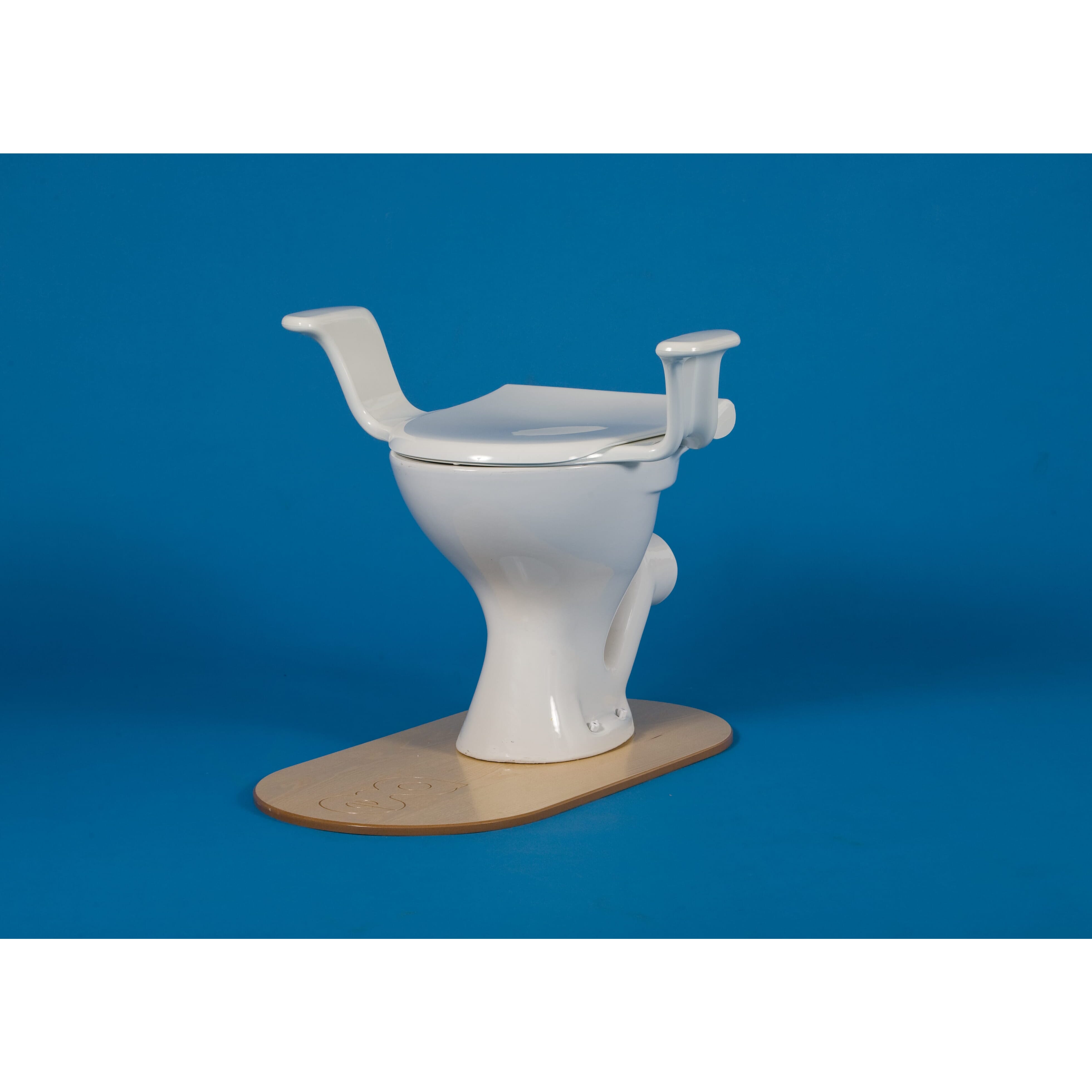 the nobi toilet seat with arm rests angle
