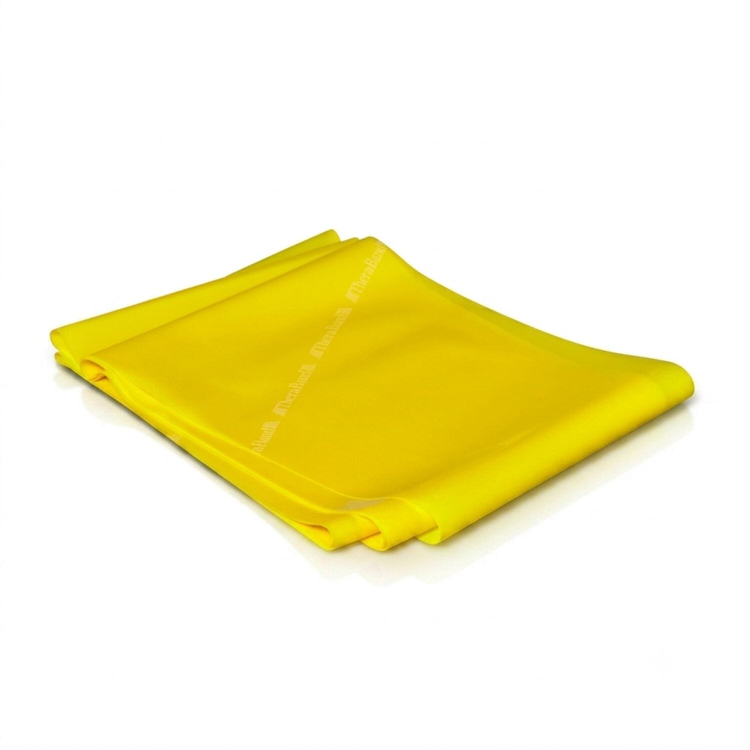 thera band exercise band in zipper bag light yellow