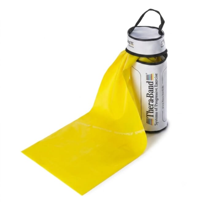 thera band exercise band in zipper bag light
