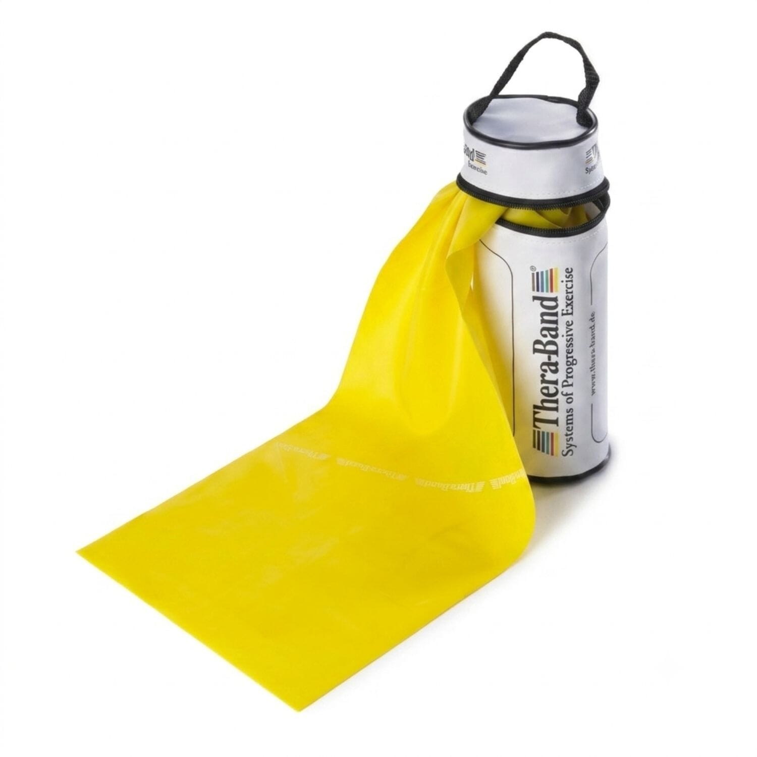 thera band exercise band in zipper bag light