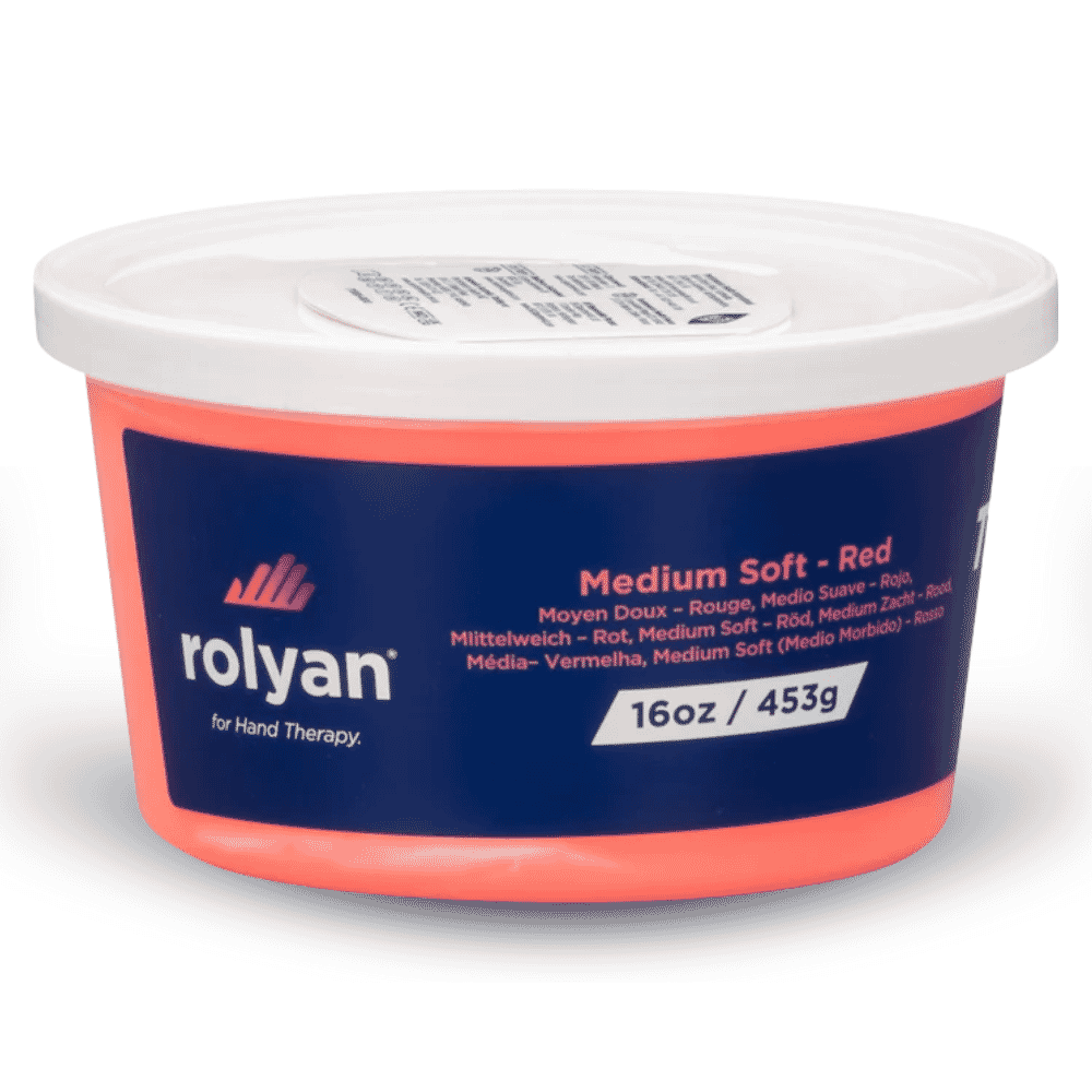 therapeutic putty 454g red medium soft