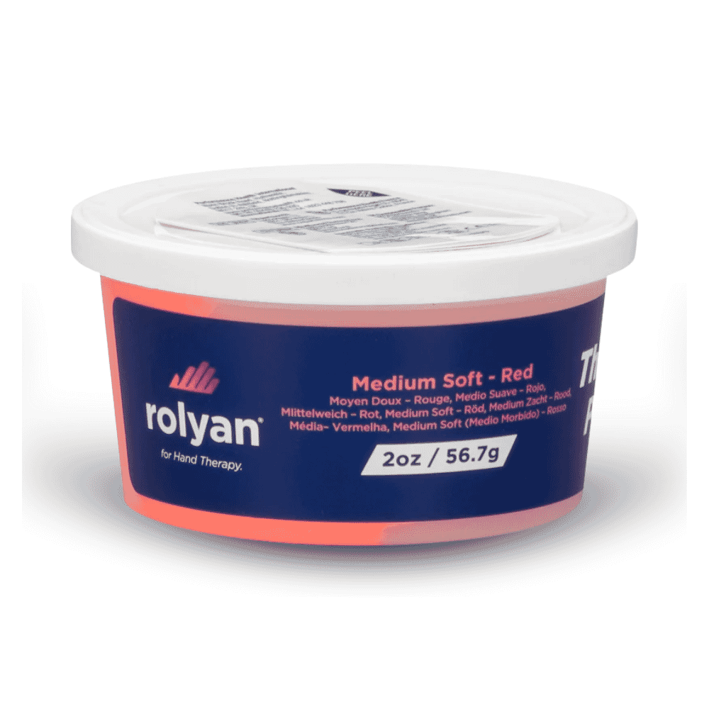 therapeutic putty 57g red medium soft