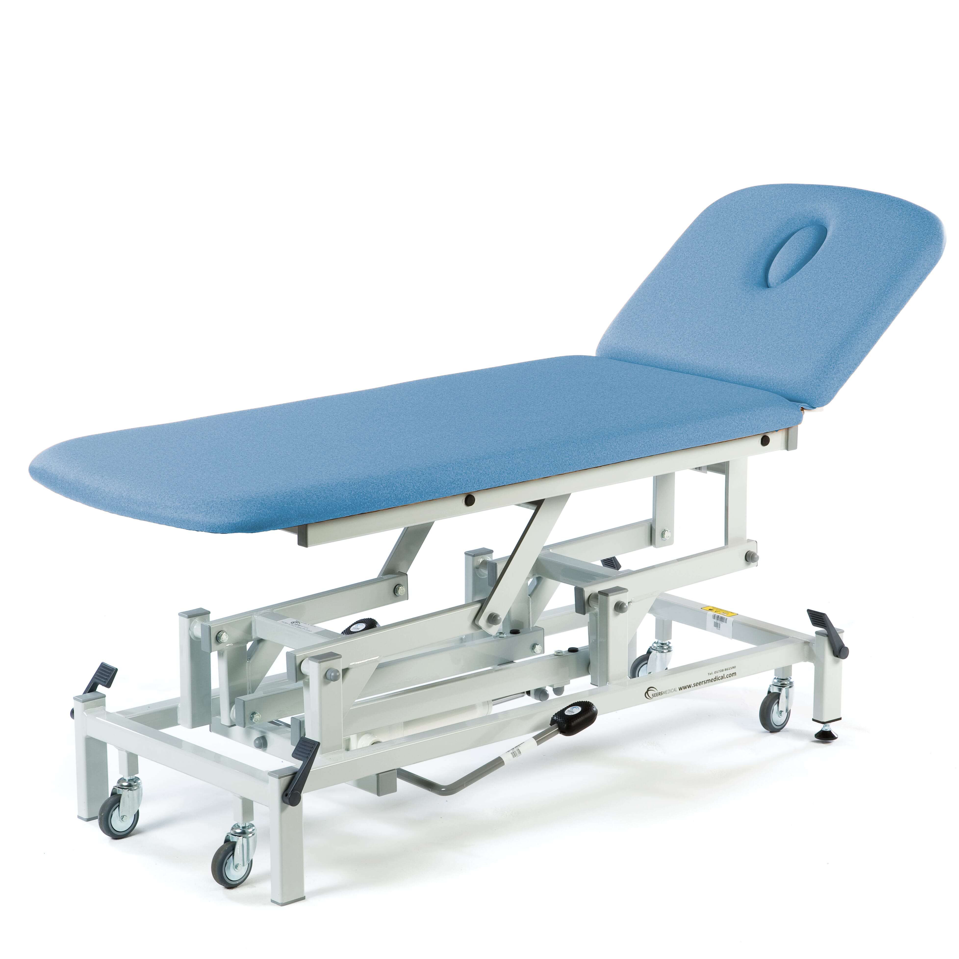 View Therapy 2 Section Couch Hydraulic Basic Head Sky Blue information