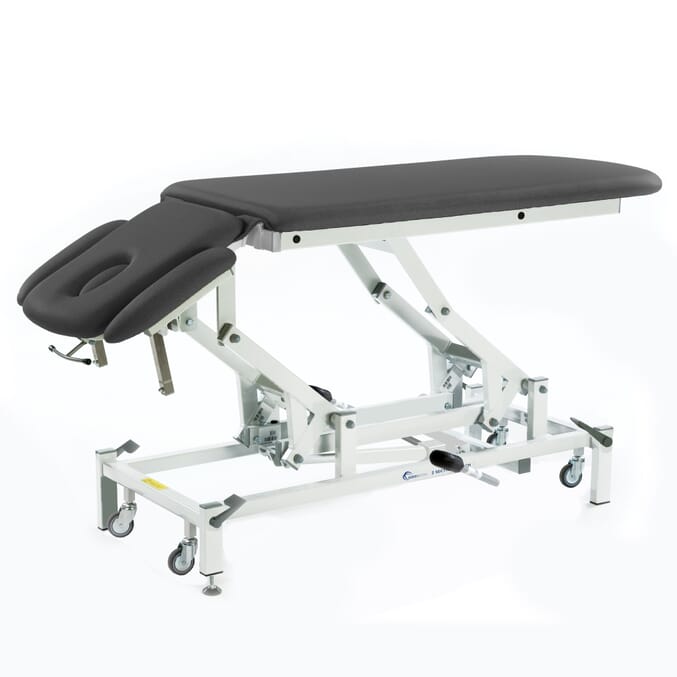 therapy 2 section couch hydraulic plus head dark grey