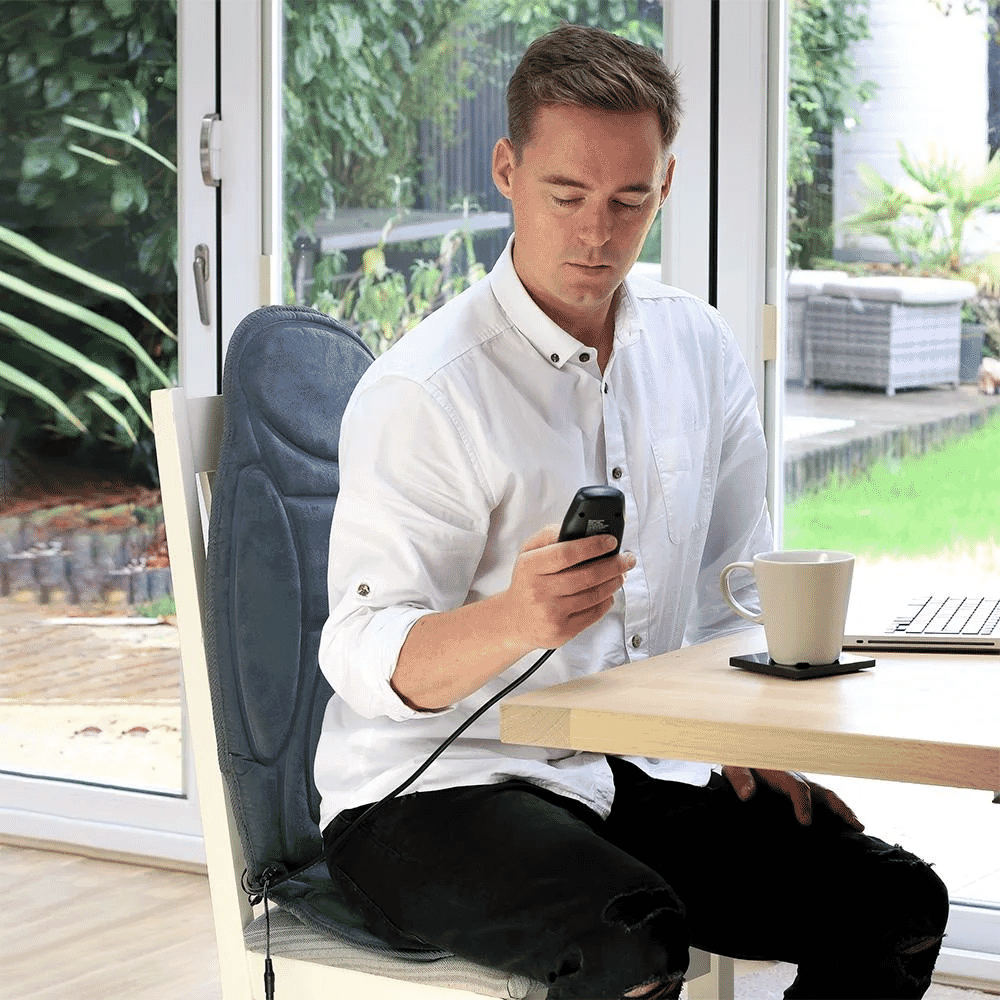 therapy heated back and seat massager lifestyle