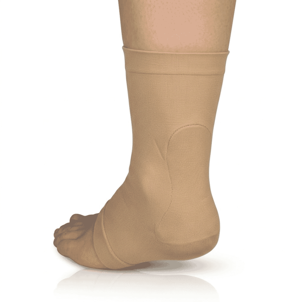 therastep gel achilles heel sleeve in use
