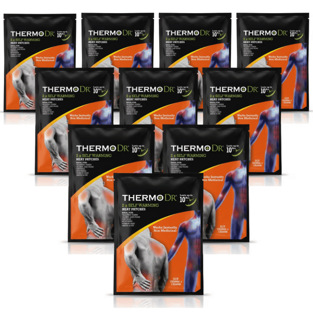 thermo dr heat patches ten packs