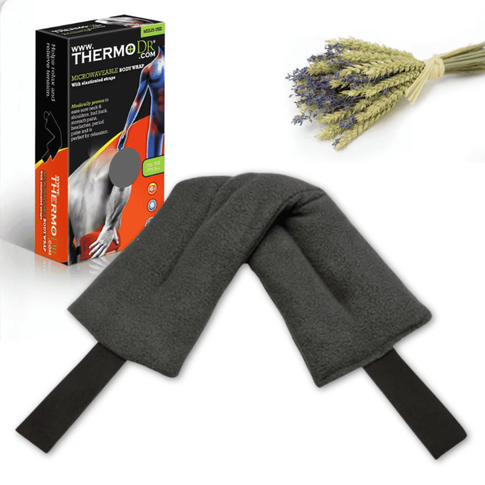 thermo dr lavender heat wrap grey