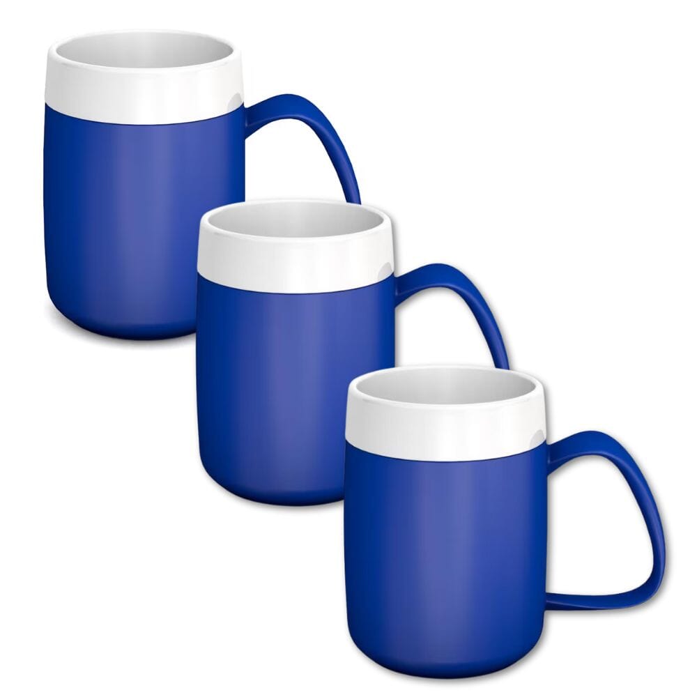 View Thermo Mug Blue White Pack of 3 information