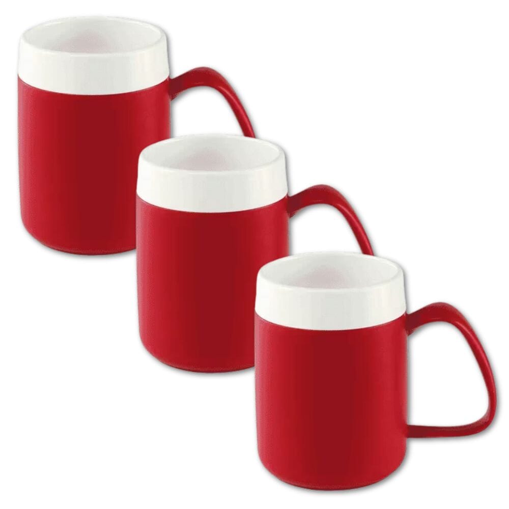 View Thermo Safe Mug with Large Handle Red Pack of 3 information