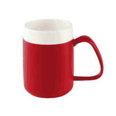 Thermo Safe Mug with Large Handle - Red