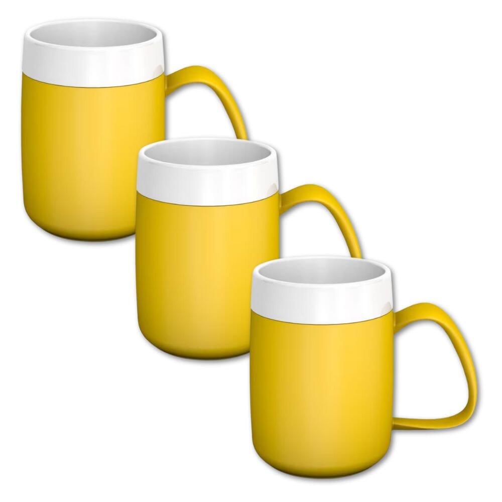 View Thermo Safe Mug with Large Handle Yellow Pack of 3 information