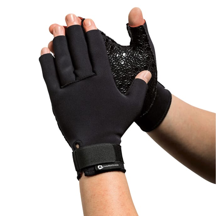 thermoskin thermal arthritic gloves showing back