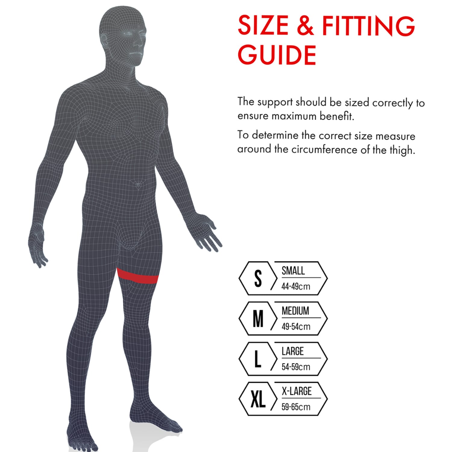 thigh support vulkan sizing