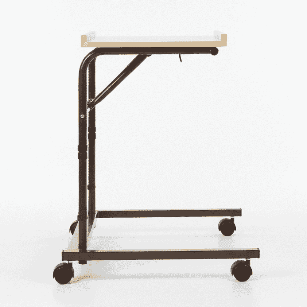 tilting over chair table side