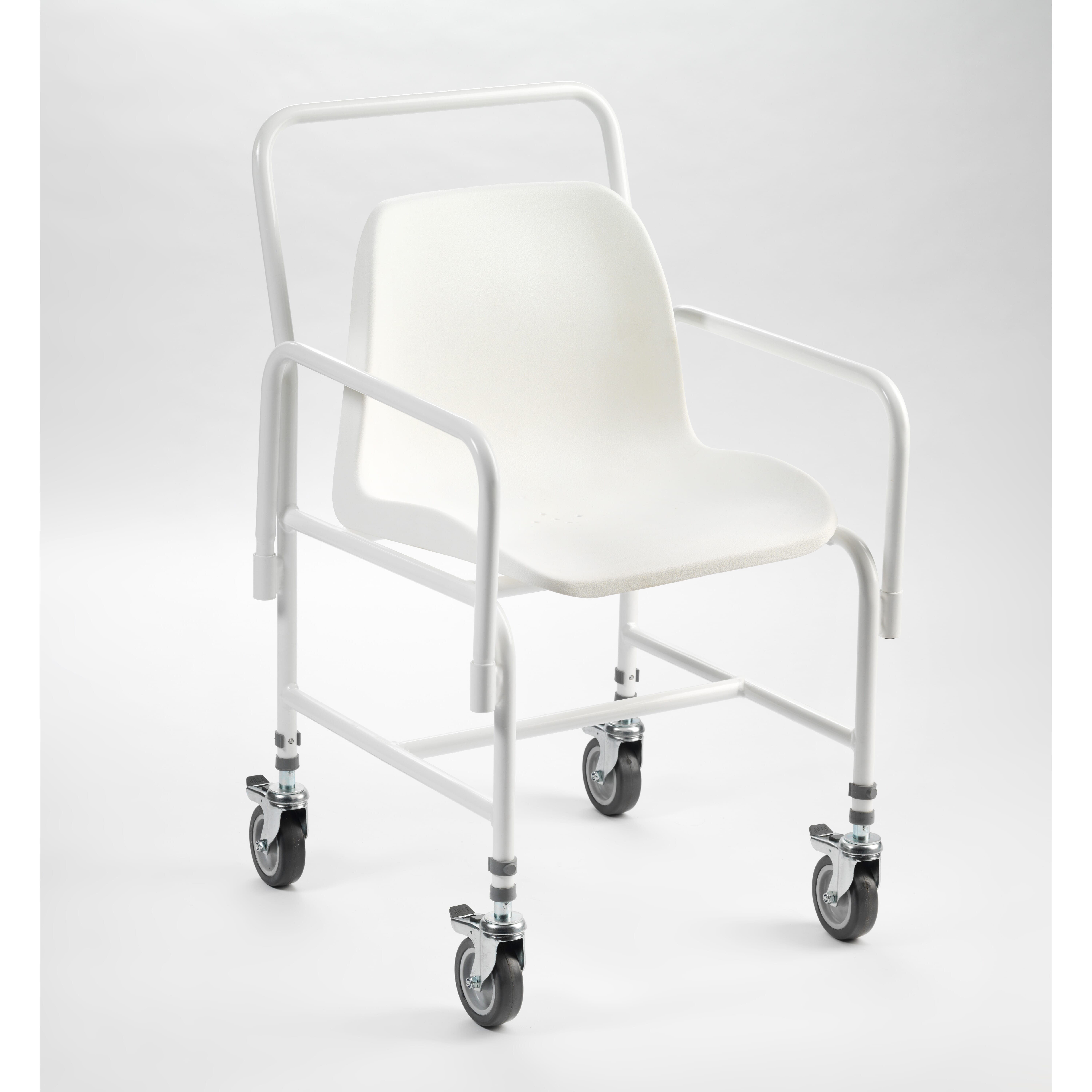 tilton mobile adjustable height shower chair 4 brake with detachable arms