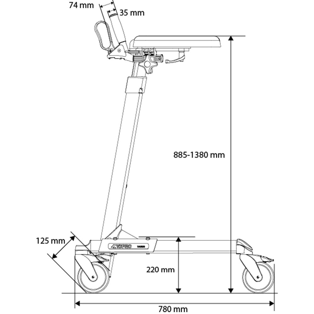 topro taurus e side dimensions