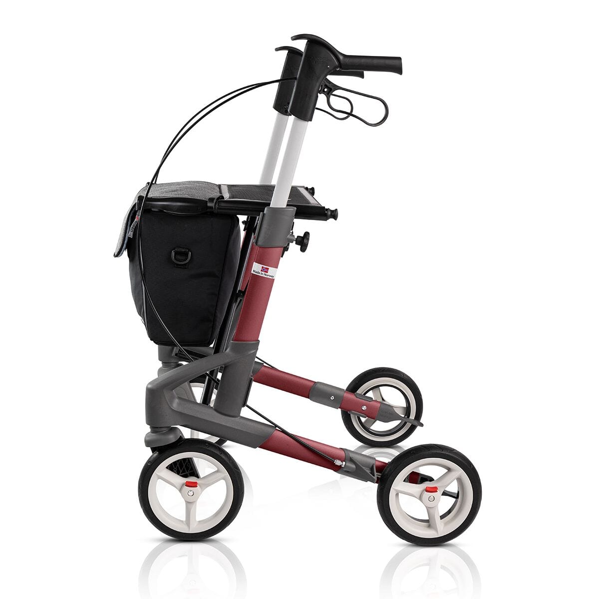 topro troja 5g rollator red side on