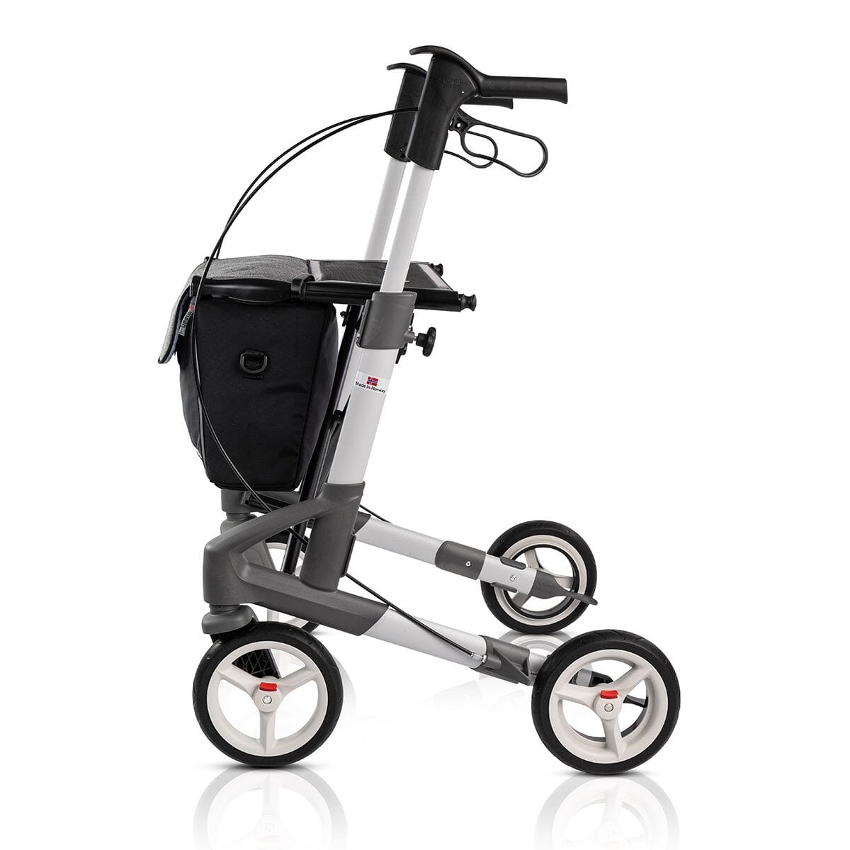 topro troja 5g rollator silver side on