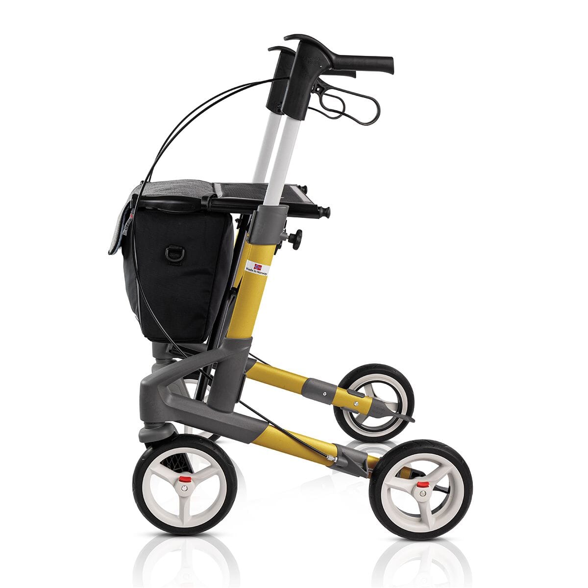 topro troja 5g rollator yellow side on