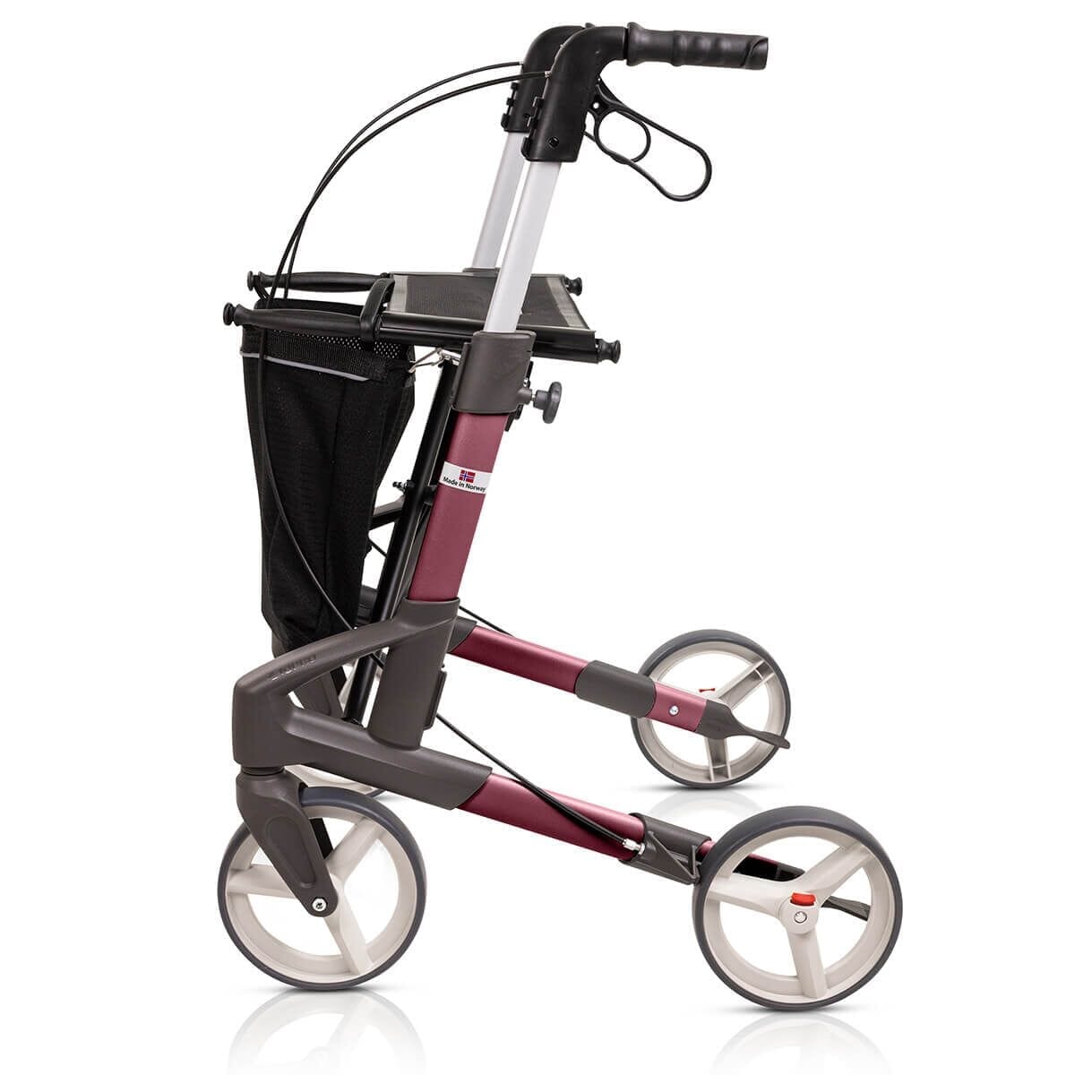 topro troja original rollator red side on