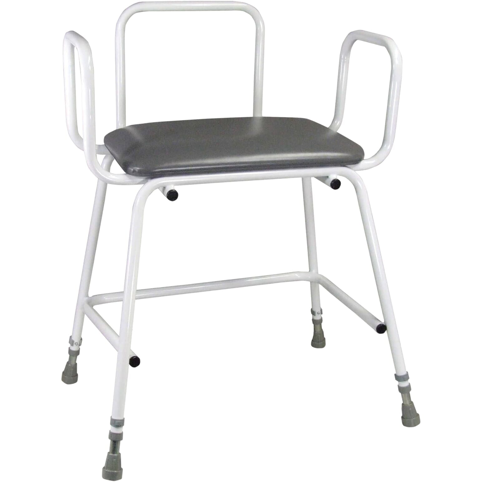 torbay bariatric perching stool with armrests with back