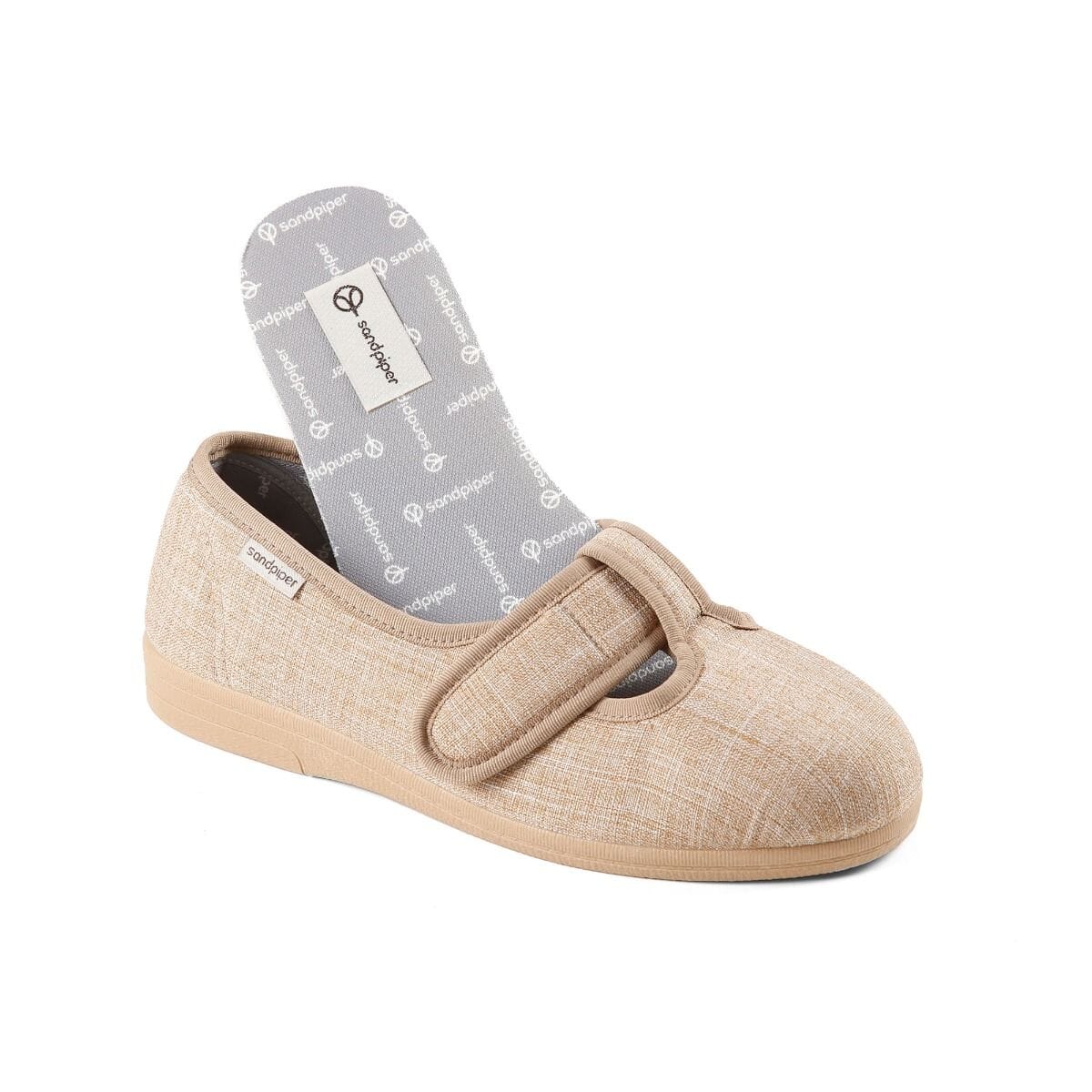 tracy ladies extra wide slipper shoes insole