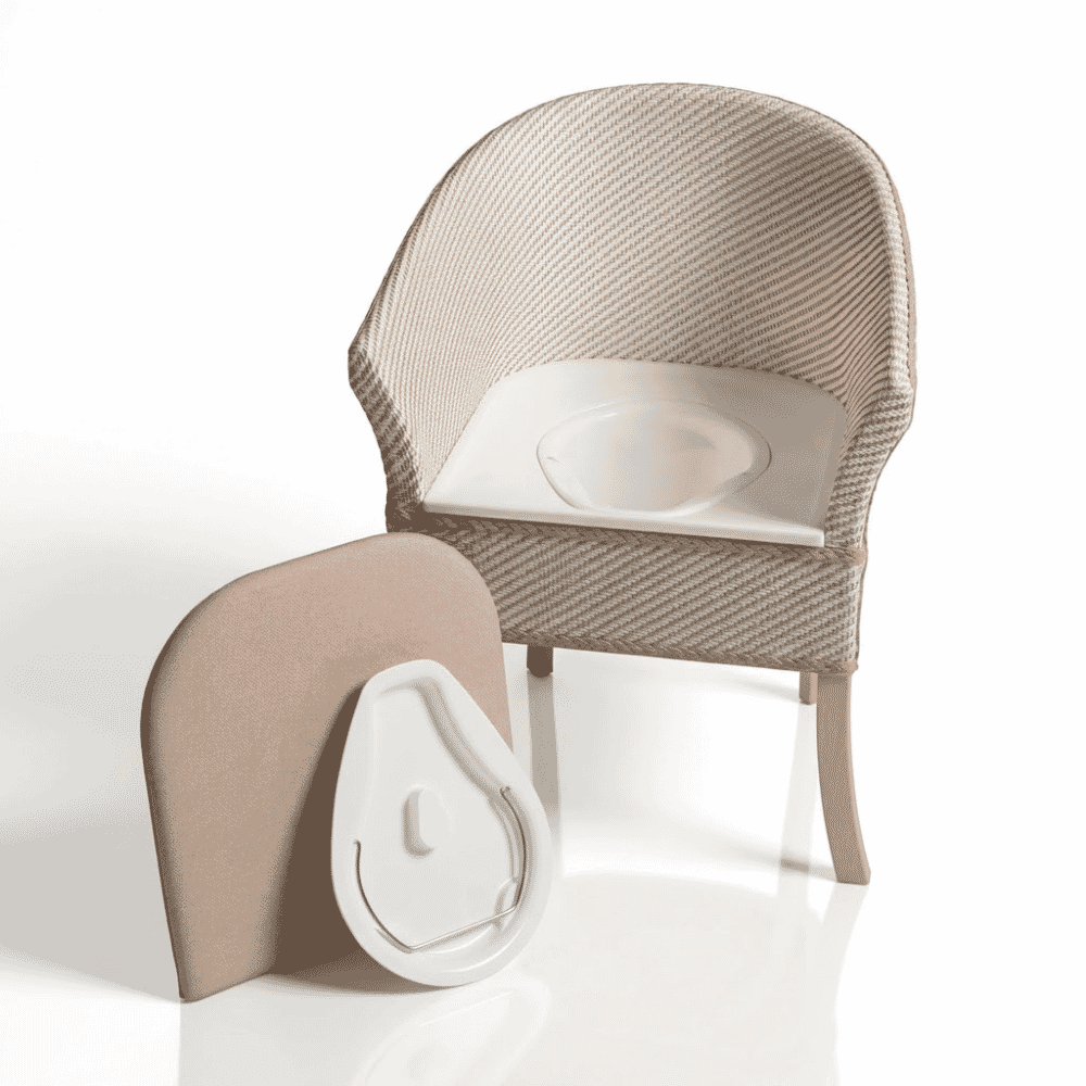 traditional bedroom commode pan and cover