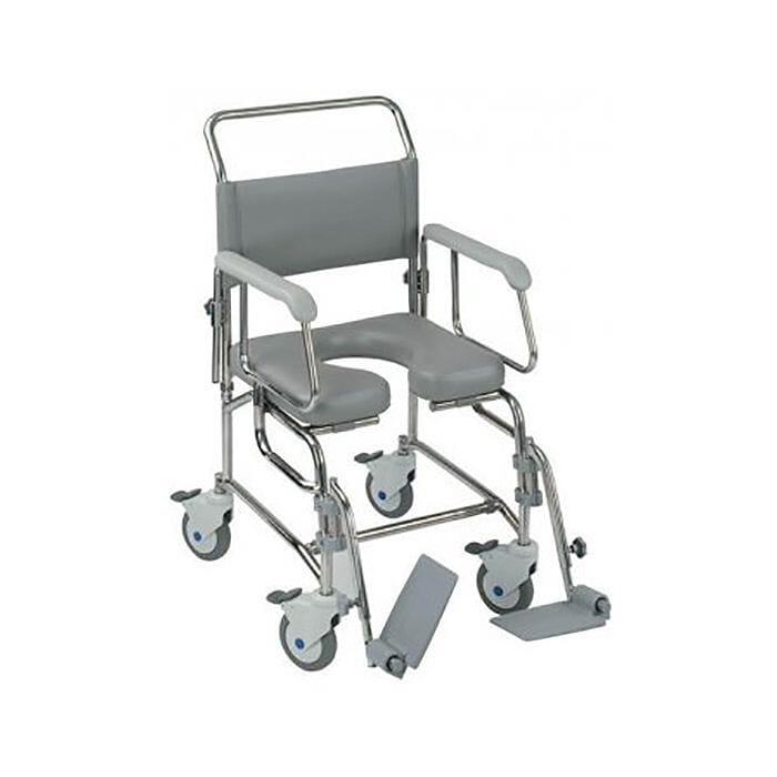 View Transaqua TA6 Attendant Propelled Shower Commode Chair 21 information