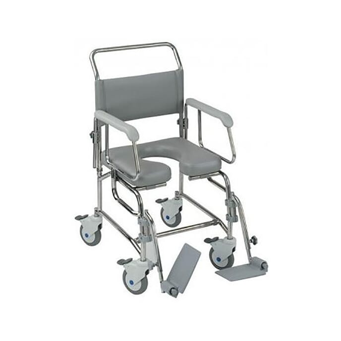 transaqua _ta6_ attendant propelled shower commode chair