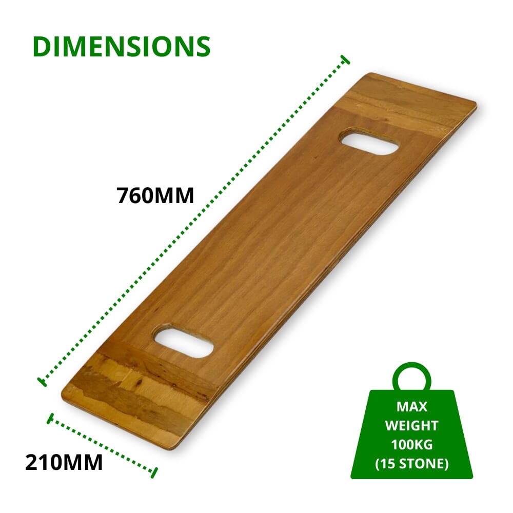 transfer board with handholes dimensions