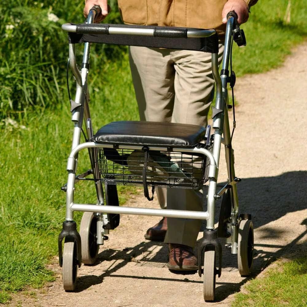transit chair and rollator combination rollator