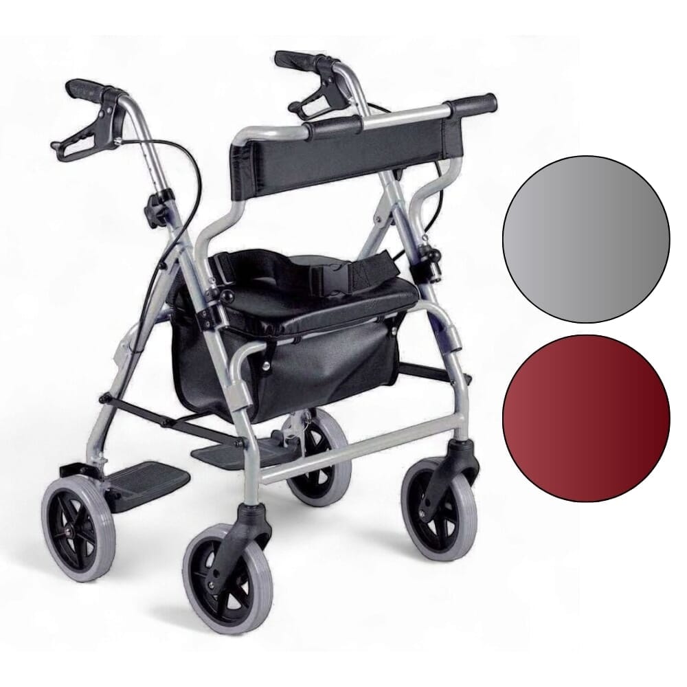 Transit Chair and Rollator Combination