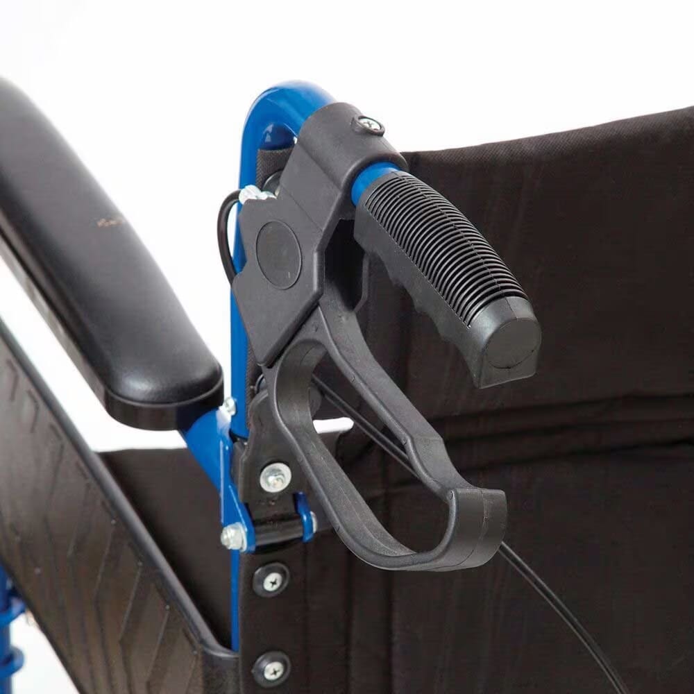 transit lite wheelchair blue brake