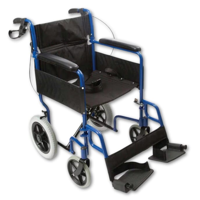 transit lite wheelchair blue