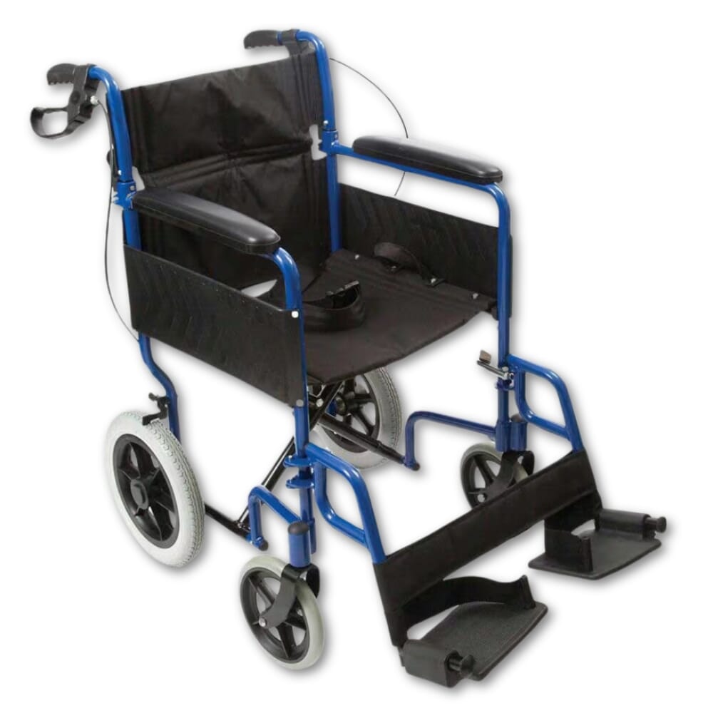 transit lite wheelchair blue