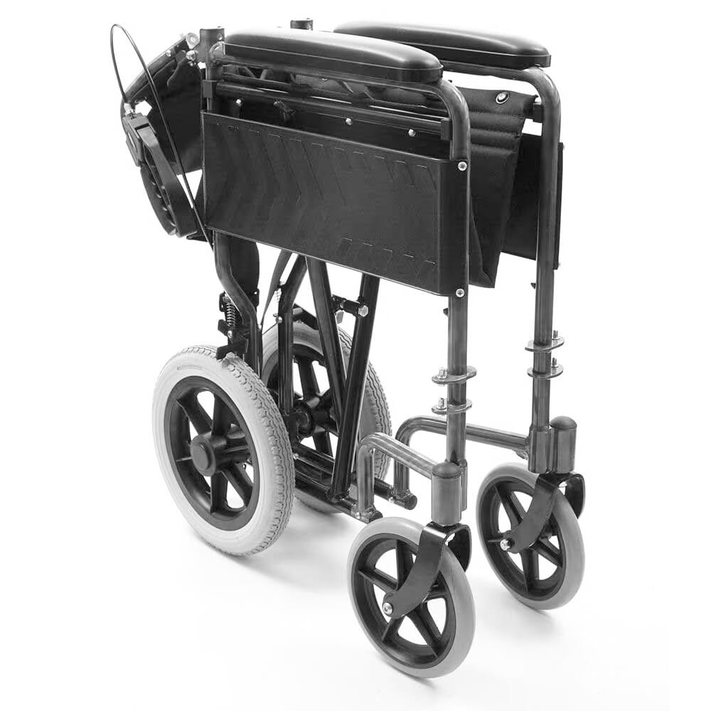 transit lite wheelchair grey folded