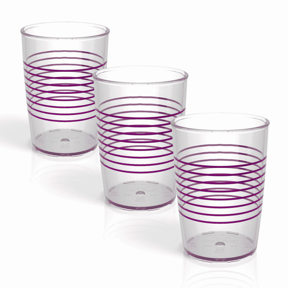 transparent non slip cup blackberry pack of 3