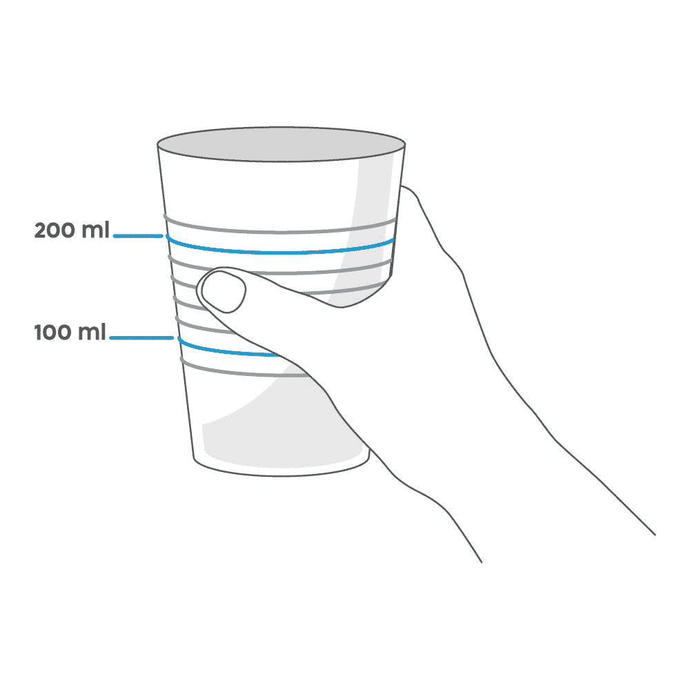 transparent non slip cup capacity