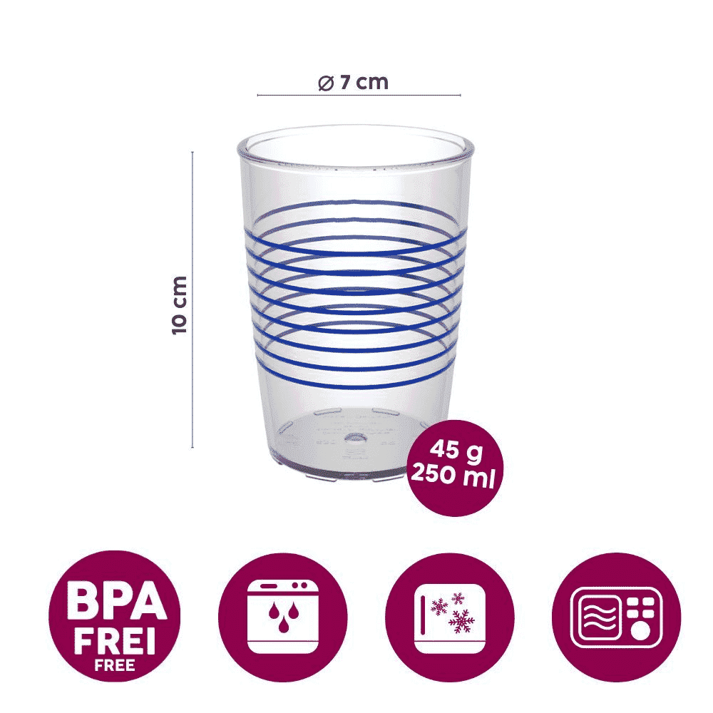 transparent non slip cup dimensions