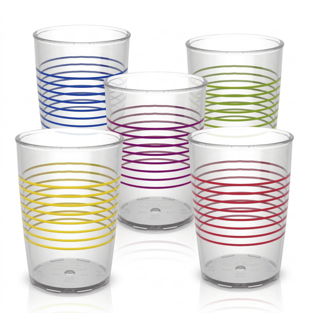 Transparent Non Slip Cup with Rings