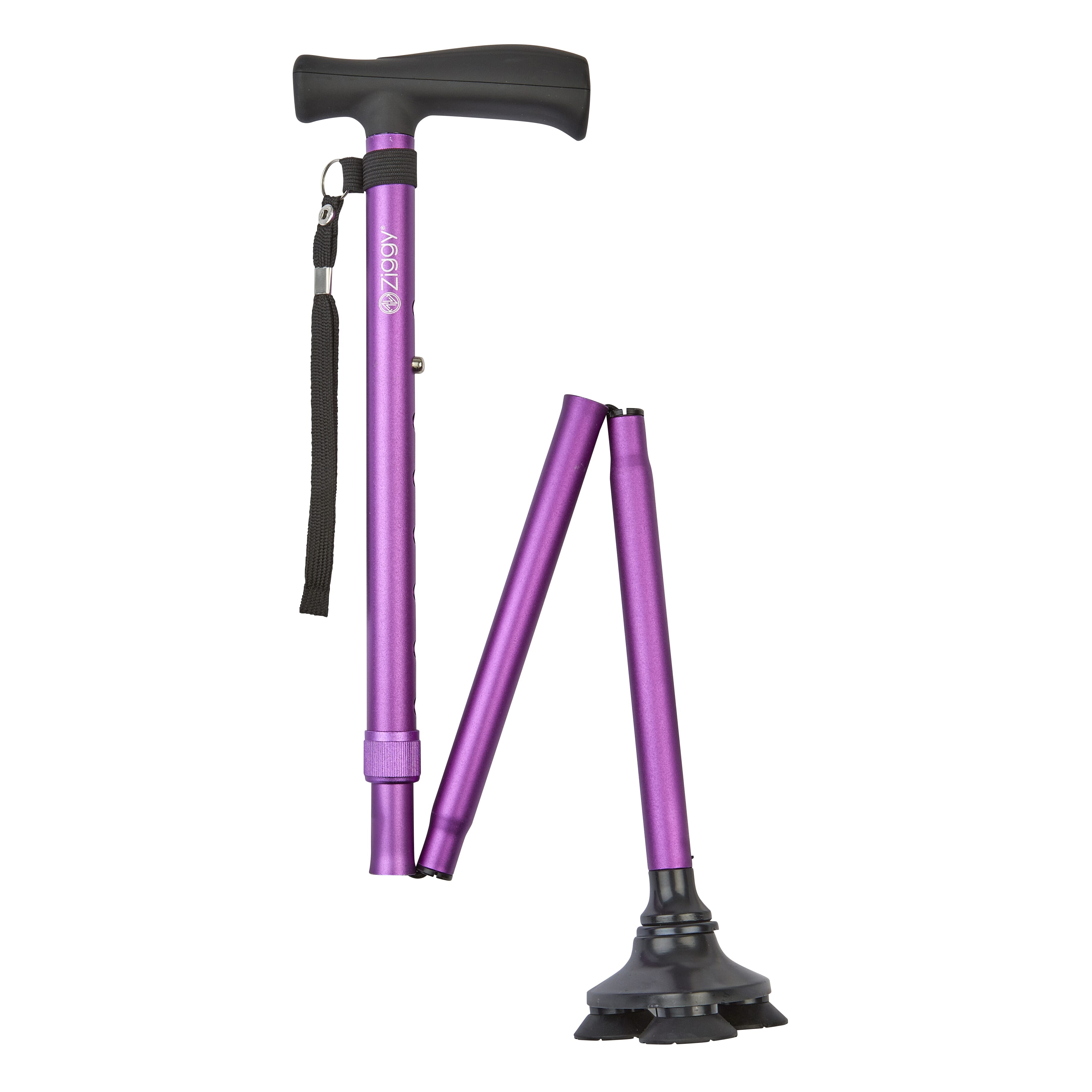 tribase folding stick purple folded