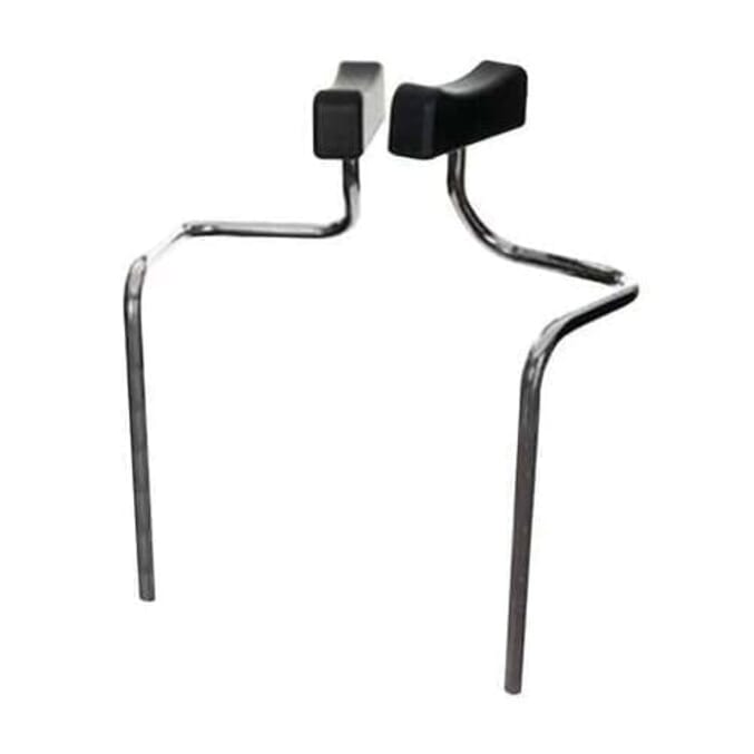 trio height adjustable walking frame optional armpit supports