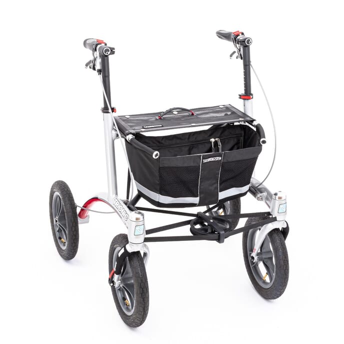 trionic rollator walker 12er black grey