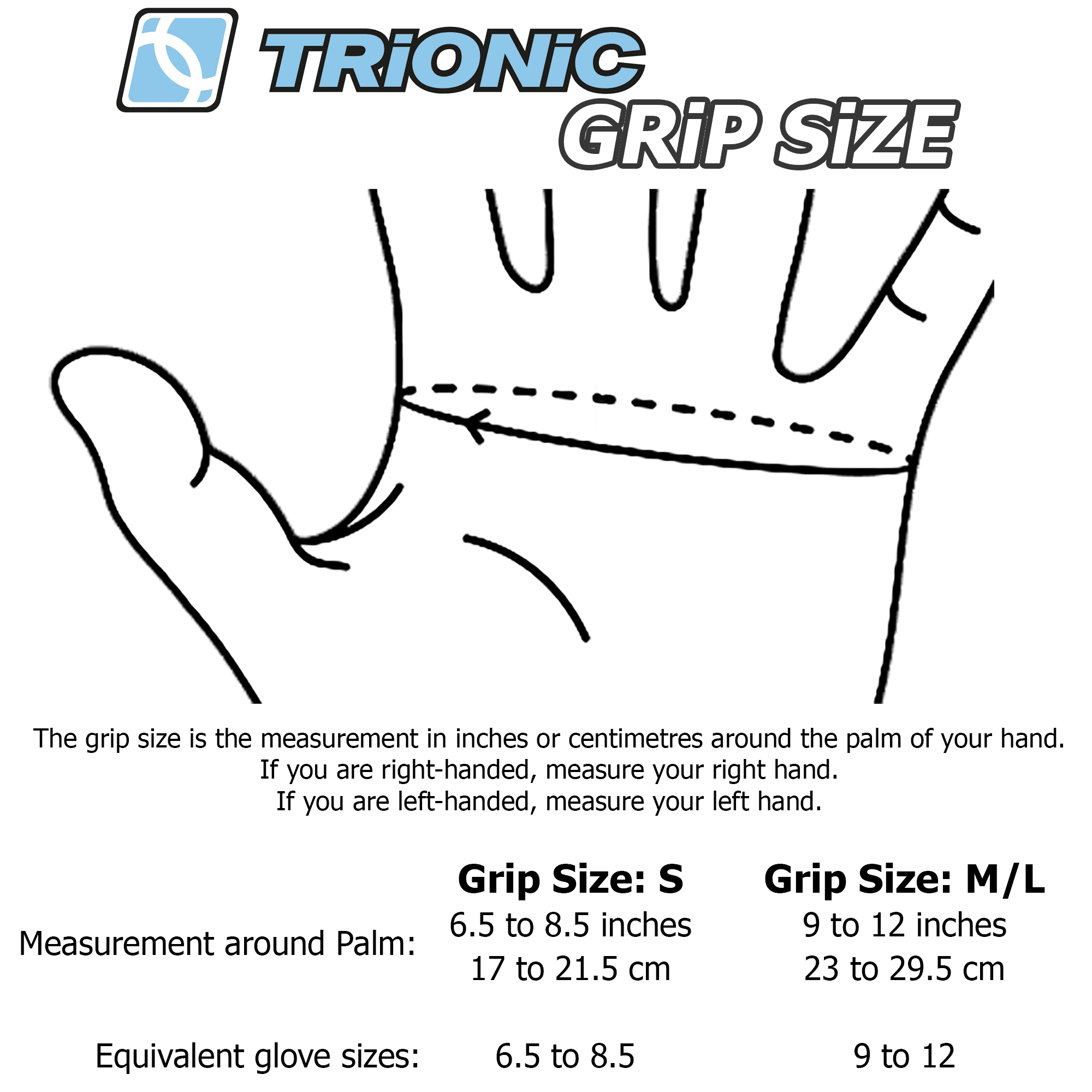 trionic rollator walker 14er grip sizing