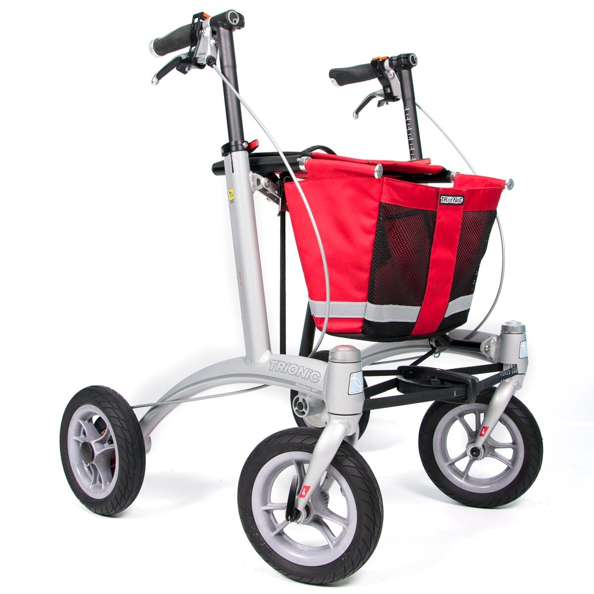trionic rollator walker 9er red