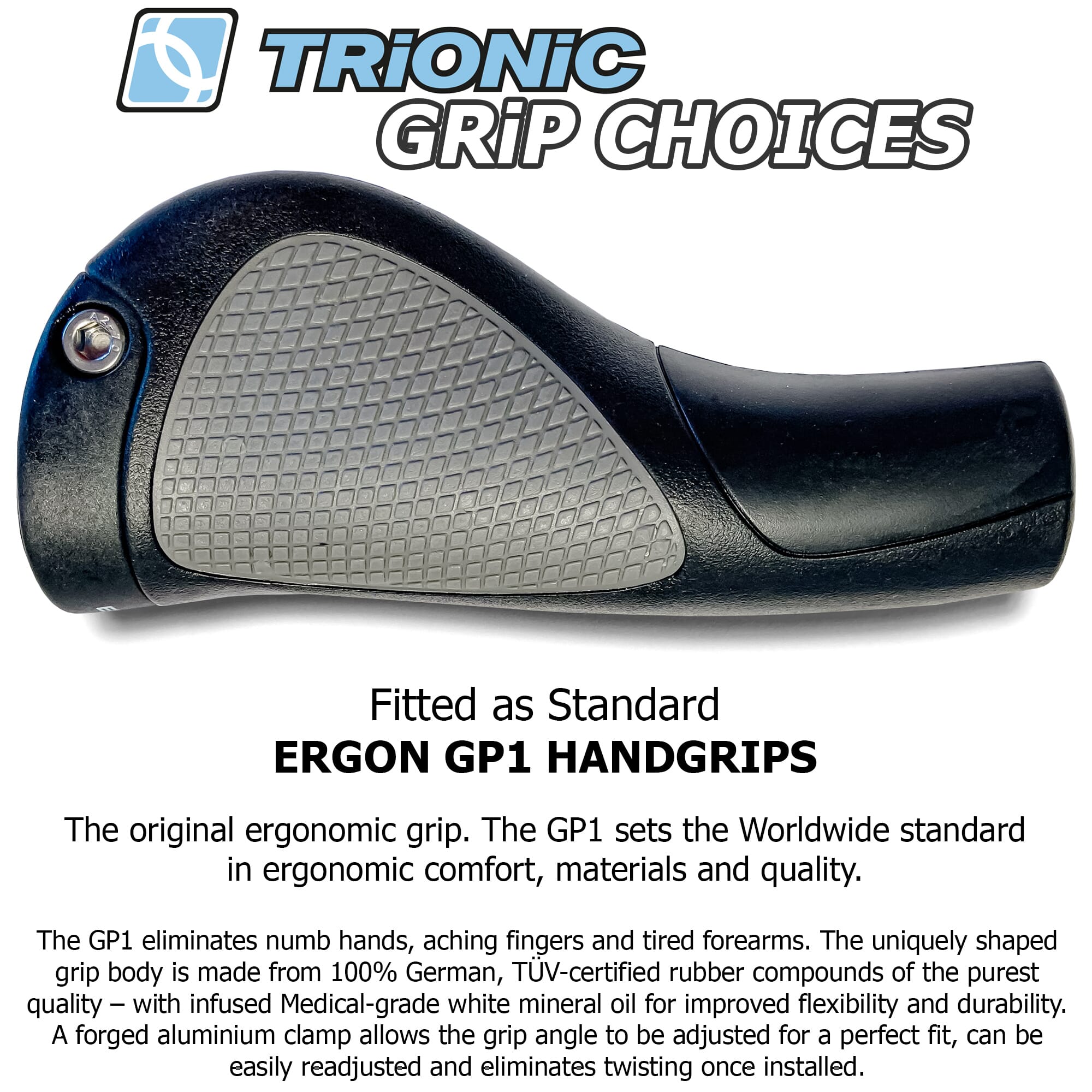 trionic veloped trek 12er handgrips