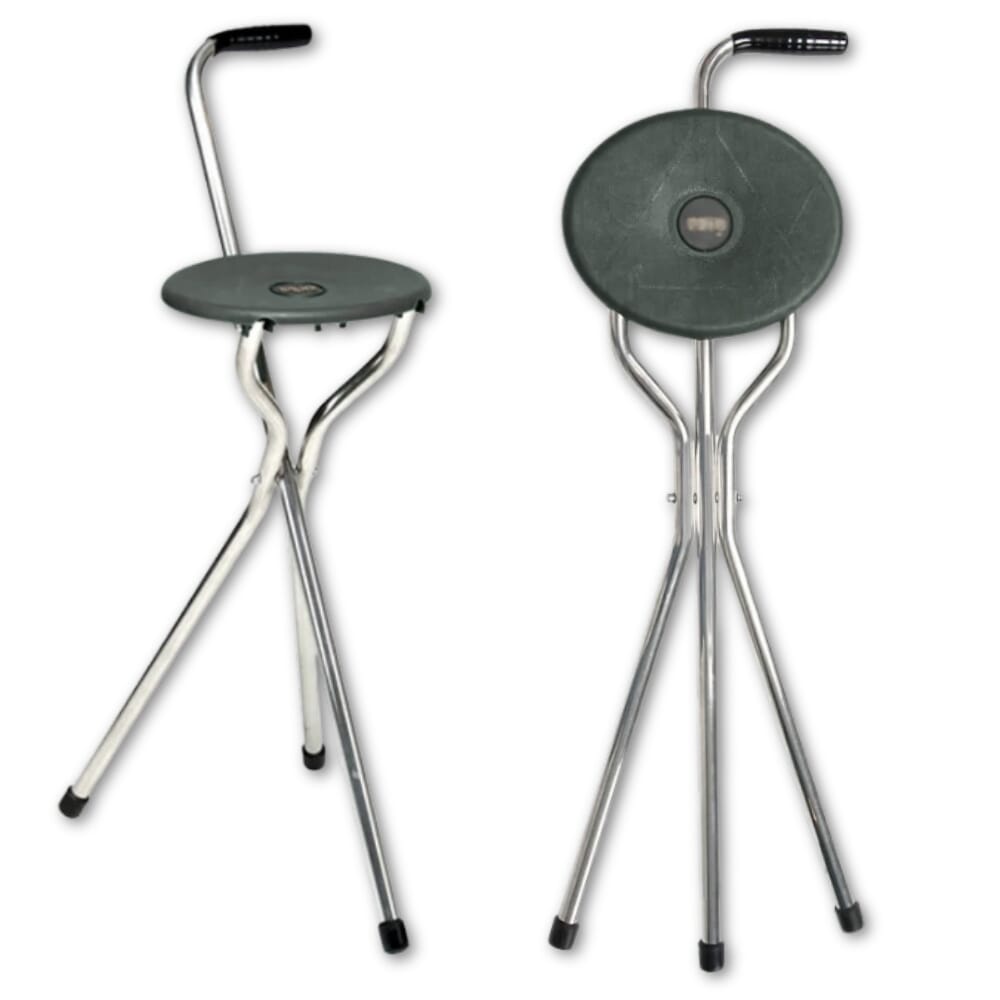 Tripod Fold Seat Walking Stick